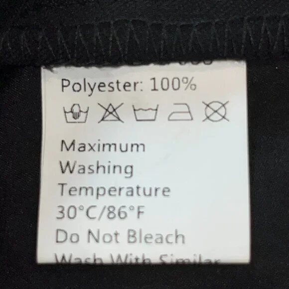 COMMENSE NEW WITH TAGS BLACK PLEATED HIGH WAIST WIDE LEG PANTS SLACKS TROUSERS - Picture 12 of 15